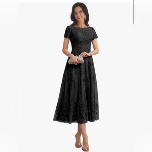 Women's Lace Applique Mother of The Bride